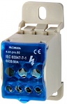 Блок распред. e.sn.pro. 80 на DIN-рейку, 80А (вход 1*6,,,16 кв.мм/выход 4*2,5...6, 2*2,5...16 кв
