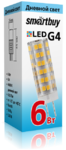 Светодиодная (LED) Лампа Smartbuy-G4-220V-6W/4000/G4