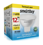 Светодиодная (LED) Лампа Smartbuy-Gu5,3/220V-12W/3000