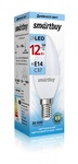 Светодиодная (LED) Лампа свеча-Smartbuy-C37-12W/4000/Е14