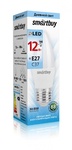Светодиодная (LED) Лампа свеча-Smartbuy-C37-12W/4000/Е27