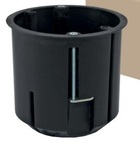 Установочная коробка СП D73х73мм, углубленная, саморезы,  метал. лапки, IP20, TDM