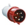 015 Силовая вилка (IP 44) 16А,  3Р + РЕ + N,  380В