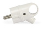 Вилка Smartbuy, с кольцом белая с з/к 16А 250В (SBE-16-P03-w)