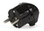 Вилка Smartbuy, угловая с заземлением белая/черная 16А 250В (SBE-16-P02-w)