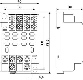 RRM77 габаритные размеры